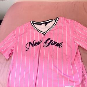 New York Pink Striped Shirt